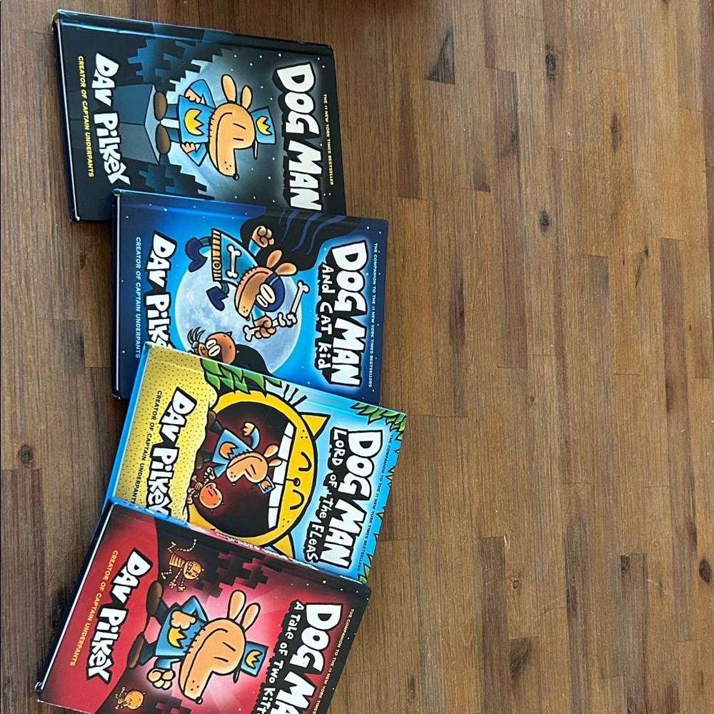 Dog Man Book Series by - Colorful Set